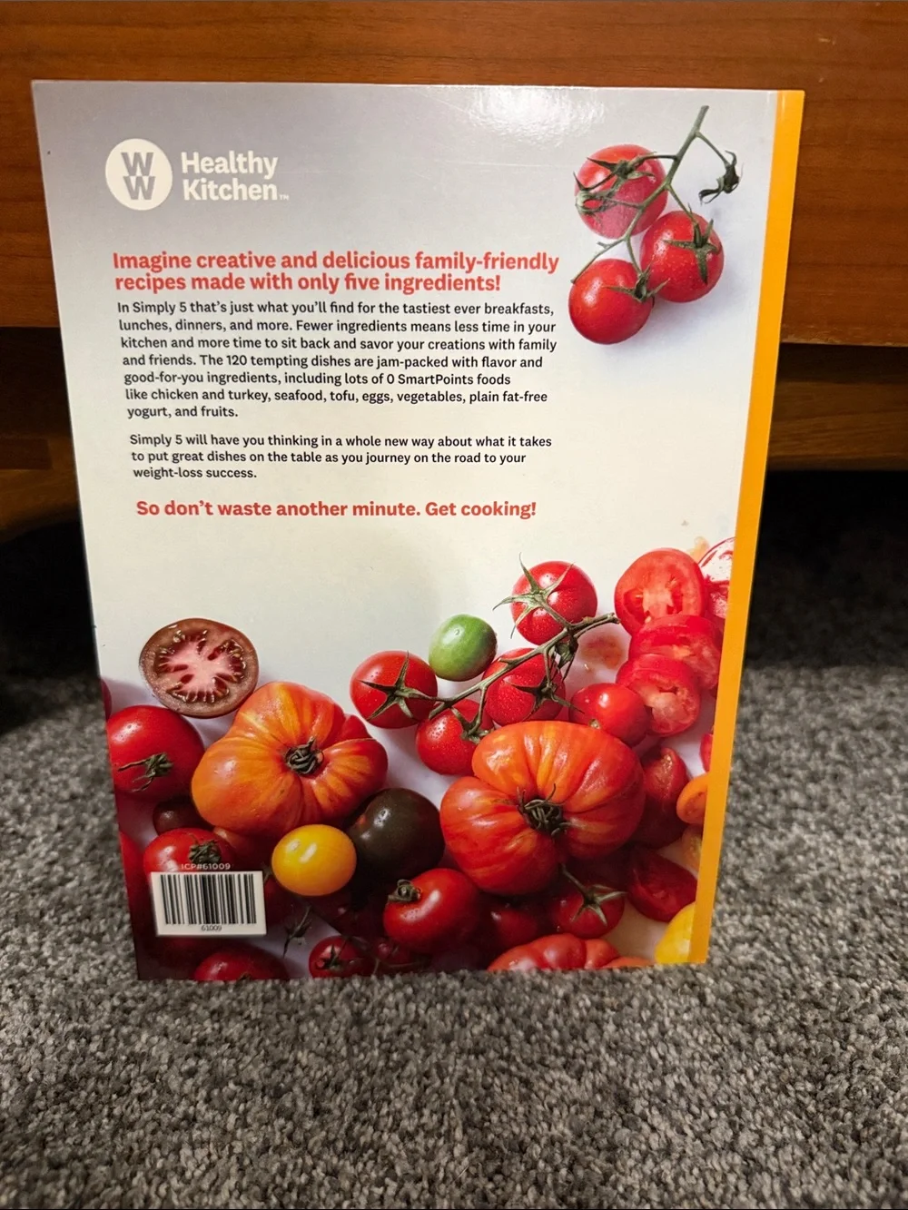 Simply 5 Cookbook - White and Orange Cover